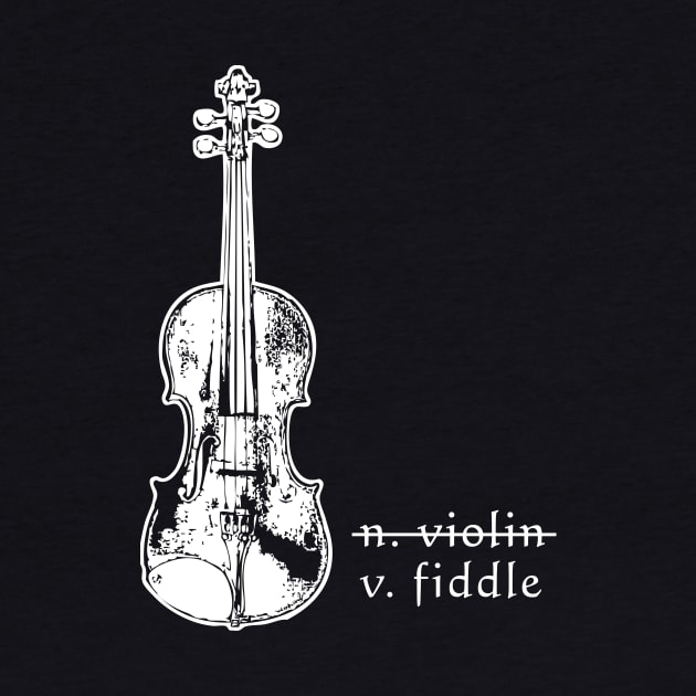 Fiddle Not Violin Bluegrass Country Music Gift by Compassandbliss